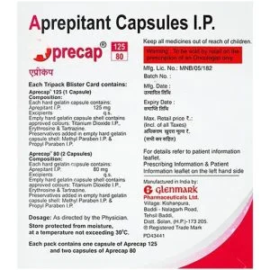 Aprecap 125/80 Capsule (Aprepitant 125/80 mg)